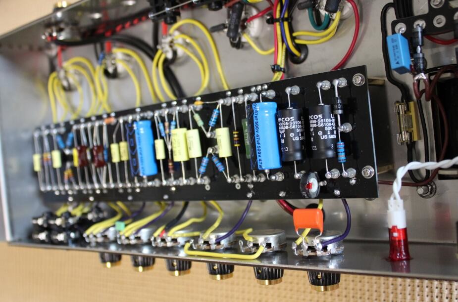 Grand Style Reissue Plexi59 Handwired Tube Guitar Amplifier 50W with Ruby Tubes Imported Components in Black (Plexi59)