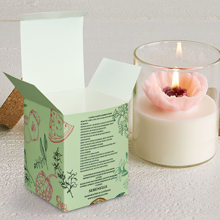 Custom Logo Waterproof Personal Brand Scented Candle Box Color Printing High Quality Product Packaging Paper Boxes