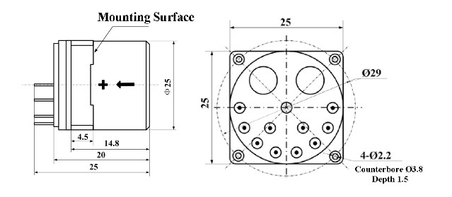 Shock Resistant Accelerometer Sensor for Extreme Environments with Wide Temperature Range and Enhanced Scale，Bias ≤20mg
