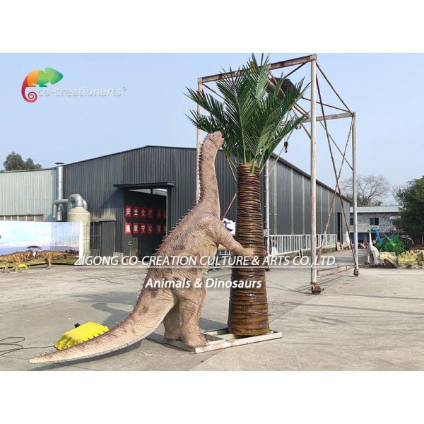 Manufacturer Life Size Simulation Shunosaurus Animatronic Dinosaur Model For Amusemen Park
