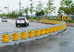 Yellow Red EVA Filled Safety Roller Barrier High Energy Absorption Low Reaction