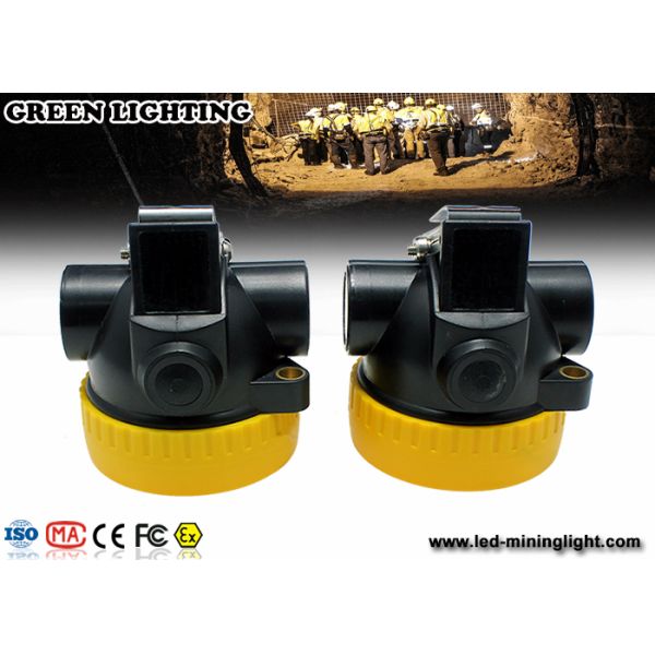Downhole Recreation Cordless Mining Lights , Led Hard Hat Headlamp 200 Ma 4000 Lux