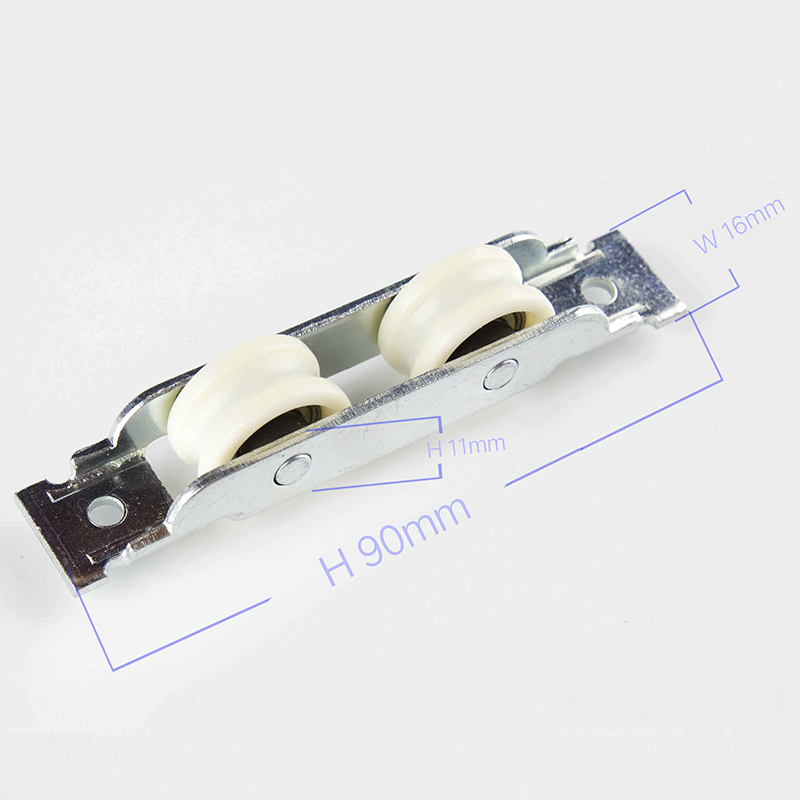 Iron Material Double Roller Aluminum Sliding Window Wheels for UPVC Windows Groove