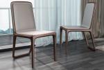 2017 New Design Dining room Furniture Walnut solid wood Chair with Leather
