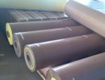 Beige Adhesive PTFE Coated Fiberglass Fabric Smooth Surface Aging Resistance