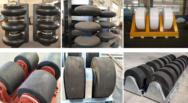 Black Rubber Fixed Fender 175kN - 1000kN For Dock Boat Protection