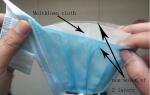 Blue Disposable-3PLY protective face mask non-woven and meltblown cloth material