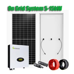 China Single Phase Sunerise SUN Series Flat Roof AC220V 17% On Grid Solar System For Inverstment wholesale