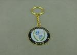 Mini Promotional Keychain for School , Customized Antique Silver Baseball Key