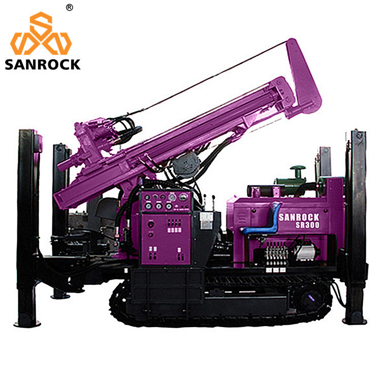 Mobile Water Well Drill Rig Bore Hole Deep 300m Hydraulic Water Well Drilling Machine