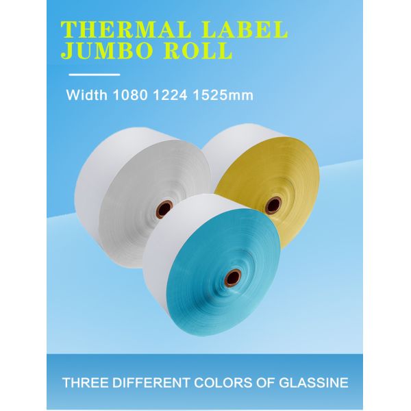 Custom Thermal Label Paper Roll Maximum Width 1080mm for Supermarket