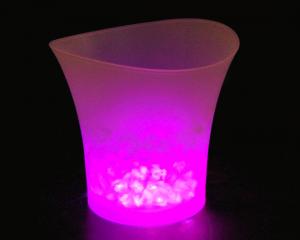 China 5L LED Ice bucket flashing ice box ice barrel  plastic cooler box with led light wholesale