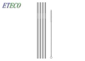 China Trips 18/8 Stainless Steel Reusable Straws Straight Juice Drinking Use wholesale