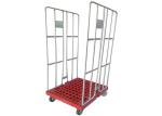 Supermarket Wire Cage Trolley Customized Stainless Steel Wire Mesh Trolley
