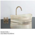 Sleek Glass Basin Sink for Trendy and Sophisticated Bathroom Designs