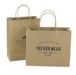 Cardboard Packaging Brown Craft Shopping Paper Bag With Handles