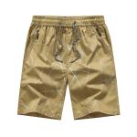 Oem Factory Manufacturer Custom Logo Beach Shorts Mens 100% Cotton Elastic Waist