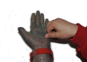 China Protective Stainless Steel Gloves Nylon And Metal Belt For Butcher wholesale