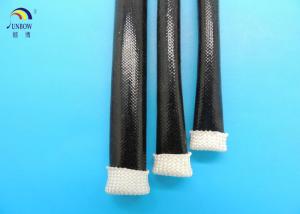 China Black 2.0mm ID Expandable braided Sleeving Saturated Liquid Silicone Resin for Wiring Insulation wholesale