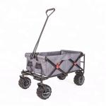 80KG Large Capacity Collapsible Beach Wagon 8" PVC Wheel Rotates 360 Degree