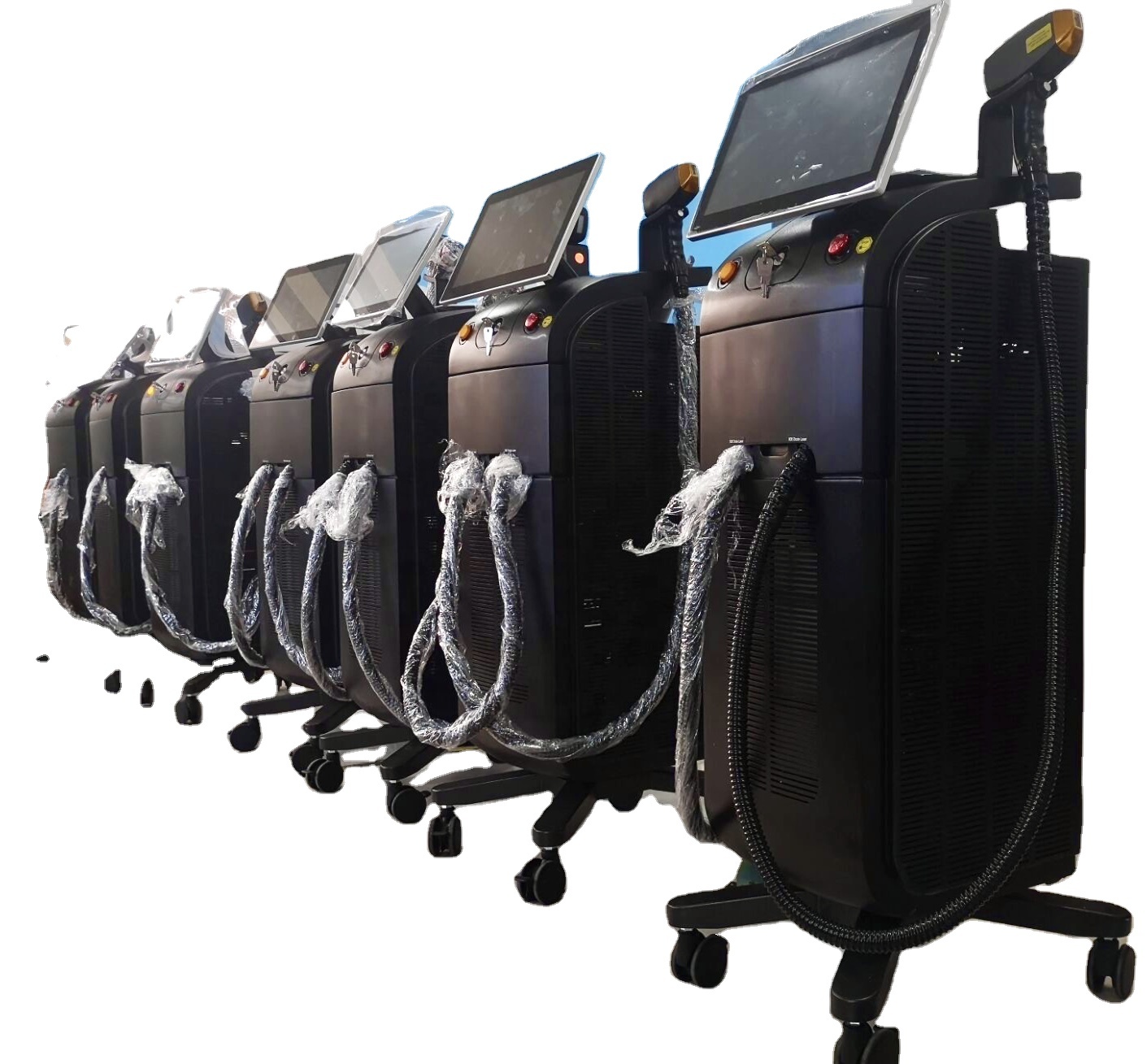 12*12 or 12*20 or 15*27 Spot Size Diode Laser Hair Removal Machine with Dual Handles