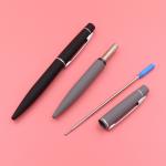 High End Business Metal Twist Ballpoint Pen Soft Coating Pen Barrel Ball Pen