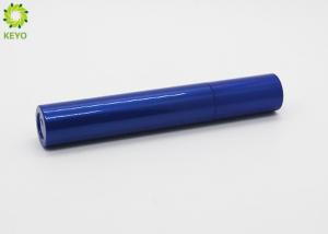 China Glossy Electroplating Blue Plastic Empty Mascara Container Capacity 7ml on sale