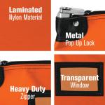 LAMINATED NYLON LOCKING DEPOSIT BAGS - 15W X 11H - READY TO SHIP