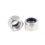 Black Oxide Finish DIN985 Nylon Hexagonal Anti-Slip Self-Locking Nut