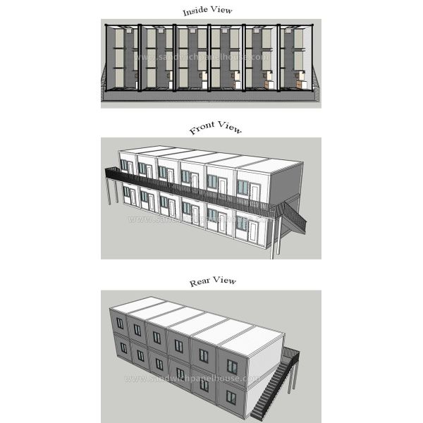 Modern Modular Container House For Construction Site Worker Quarters