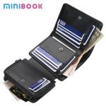 Trifold PU Leather Men's Purse Series Men's Wallets with Zipper Buckle and Coin