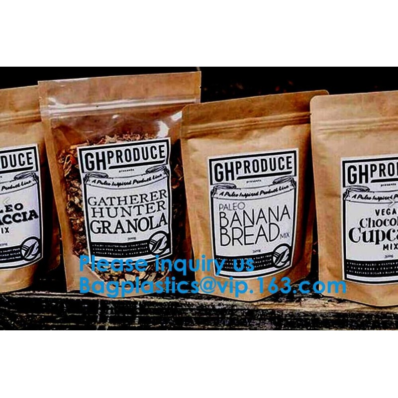 Custom Print Biodegradable Foil Packaging Soft Zipper Stand Up Bottom Gusset Plastic Drinking Pouches Bags With Straws