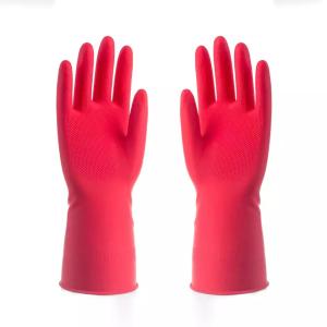 China 3/4 Half chemical resistant nitrile gloves Oil Polyester Lining wholesale