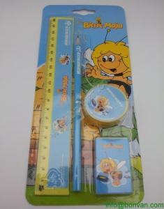 China Cheap Stationery Set Items Pencil Glue Ruler Eraser,girl stationery set wholesale