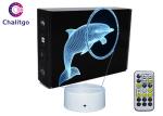 Dolphin Optical 3D LED Illusion Lamps Base 87*87*38mm RGB Color Decoration