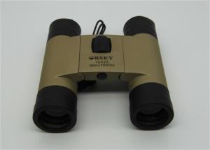China Portable Champagne Lightweight Travel Binoculars 115x108x40mm 10x Magnification wholesale