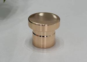 China Simple High-End Zinc Alloy Shiny Gold Perfume Bottle Caps Perfume Cap wholesale