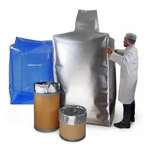 China 200liter 50 55 Gallon Moisture Proof High Temperature Resistant Aluminum Foil Round Bottom Drum Liner For Liquid Oil wholesale