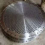 SPECIAL FLANGE TUBE SHEET FOR HEAT EXCHANGERS Ø1270 mm Thickness 148 mm Material