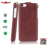 New Arrival Fashion Design High Quality PU Flip Leather Cover Case For Iphone 5C