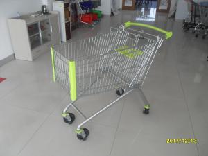 China 150 Liter Grocery / Supermarket Shopping Cart With Anti UV Plastic Parts wholesale
