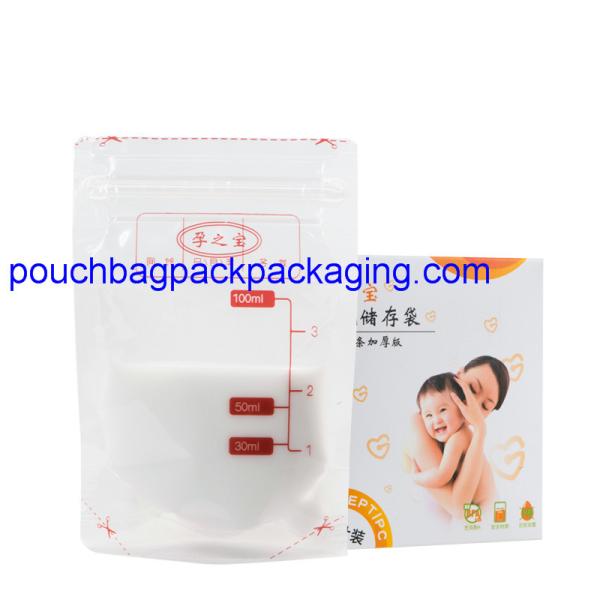 BPA free breastmilk storage bag 100 ml 30 pcs or 38pcs food grade for baby