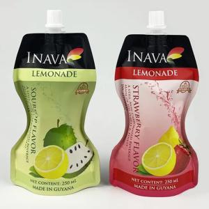 China Custom Package Food Grade Stand Up Spout Pouch Bags For Beverage Juice Drink wholesale