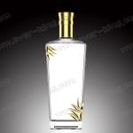 Screw Ropp Cap Glass Tequila Bottle Clear Empty Customed