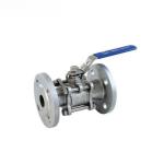 3PC Flange Ball Valve Manual Driving Mode 3 prime prime Stainless Steel Full