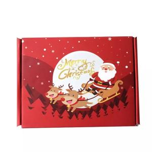 China Advent Calendar Christmas Cardboard Gift Boxes Embossing Printing wholesale