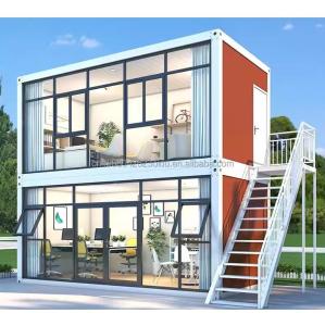 China Office Modified Shipping Container for Outdoor Company Steel Modular Double-Story Prefabricated Combination Container Houses wholesale