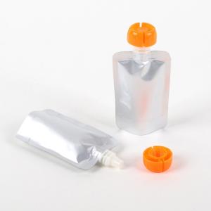 China 200ml Plastic Aluminum Foil Laminated Stand Up Spout Pouch For Drink Juice Beverage wholesale