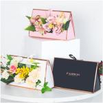 Custom Order Luxury Colorful Rigiding Paper Flower Gift Box With Logo Personaliz