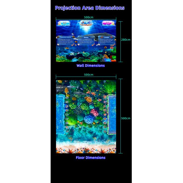Beach Interactive Wall Projection Voice Interpretation AR Interactive Games For Playground